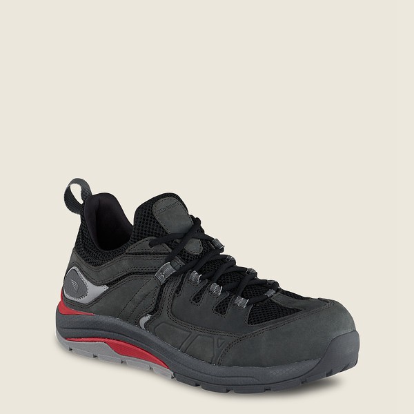 Mens Red Wing Cooltech™ Athletics - Safety Toe - Work Shoes Black/Grey - UQP276901